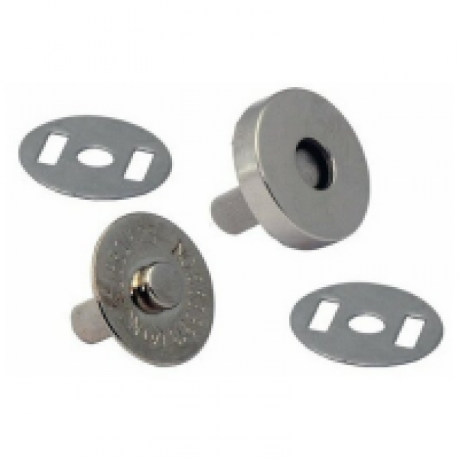 Магнитная кнопка на усиках 14 мм цвет никель