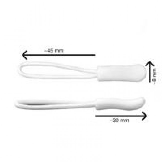 Пуллер для молнии цвет белый 101