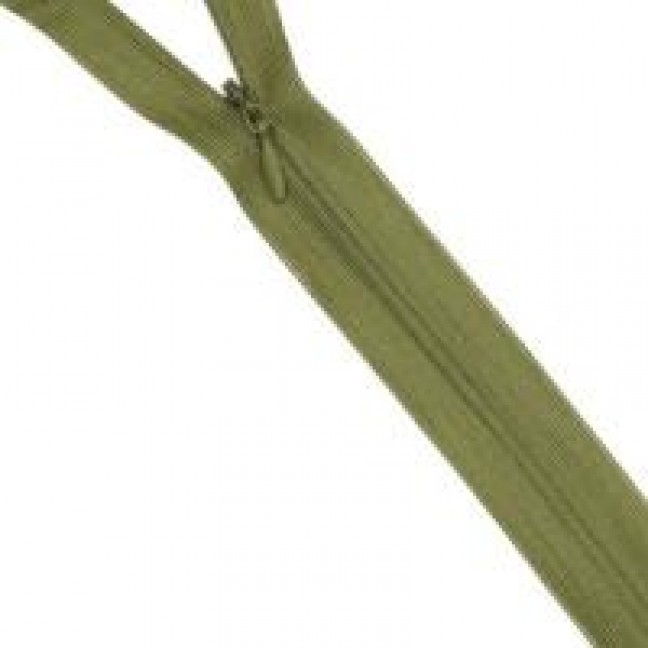 Молния потайная 20 см н/р цвет хаки 263
