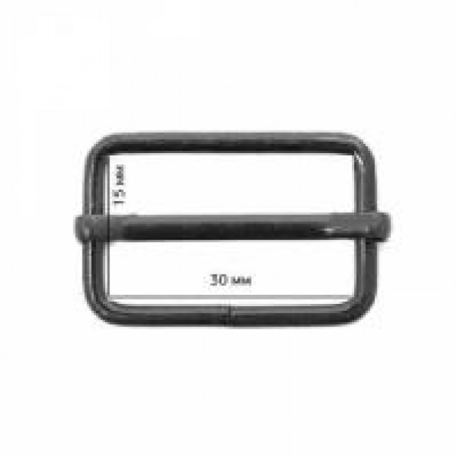 Пряжка регулировочная 30 мм цвет оксид