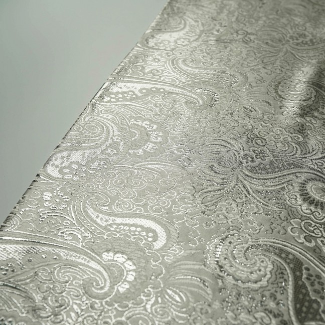 Парча Жаккард Серебро 10 белый