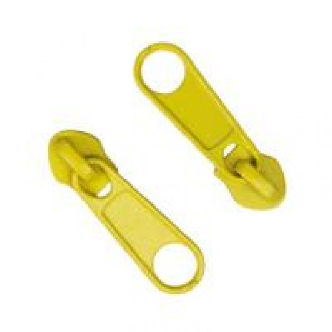 Бегунок для спиральной молнии тип 5 цвет желтый 110
