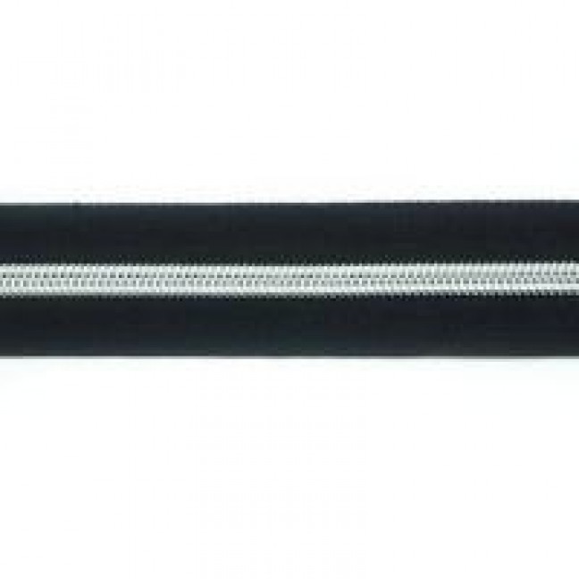 Рулонная молния спиральная тип 5 цвет черный звено серебро