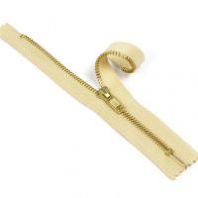 Молния джинсовая тип 5 18 см цвет бежевый 307