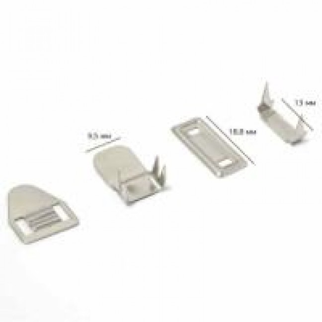 Брючный крючок 4 шипа цвет никель