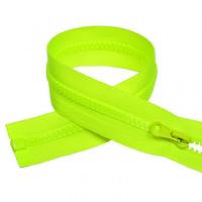 Молния тракторная тип 5 50 см разъемная цвет ярко-салатовый 229