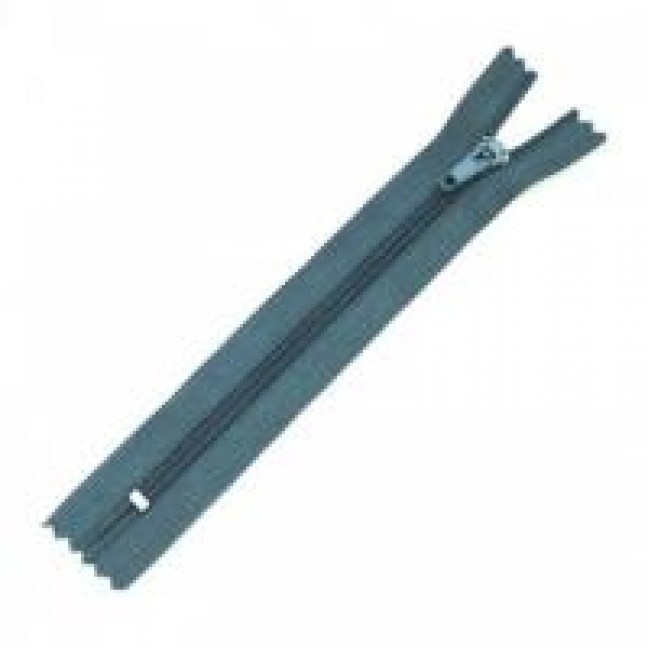 Молния спиральная тип 3 20 см н/р цвет серо-голубой 316