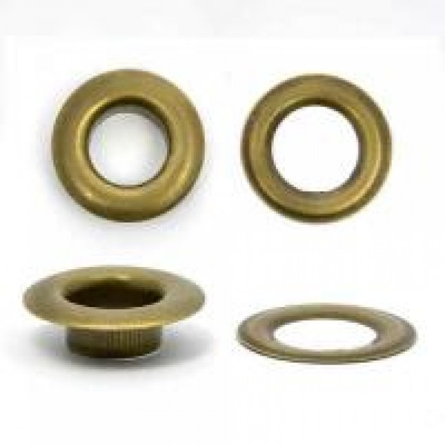 Люверсы 9 мм №24 сталь цвет антик