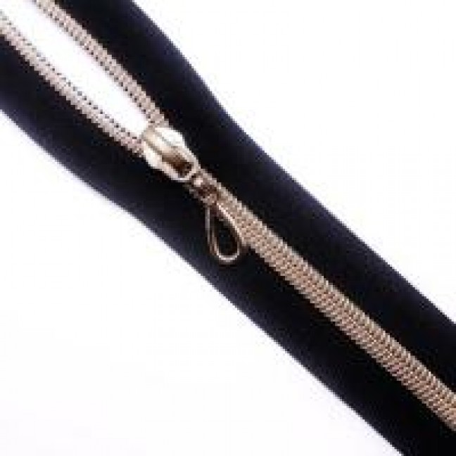 Молния декоративная спиральная тип 7 18 см н/р цвет черный звено золото