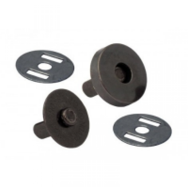 Магнитная кнопка на усиках 14 мм цвет темный никель