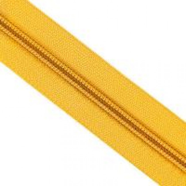 Молния спиральная тип 3 50 см цвет желтый 110