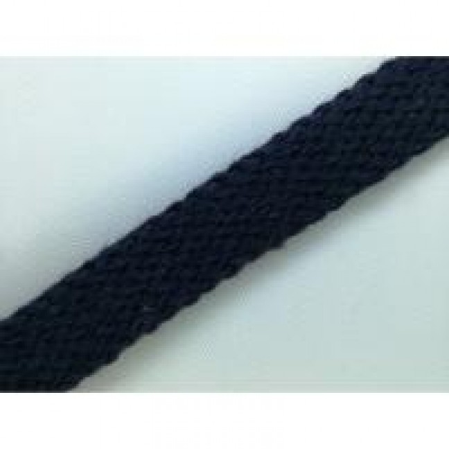 Шнур ХБ плоский 10 мм цвет темно-синий