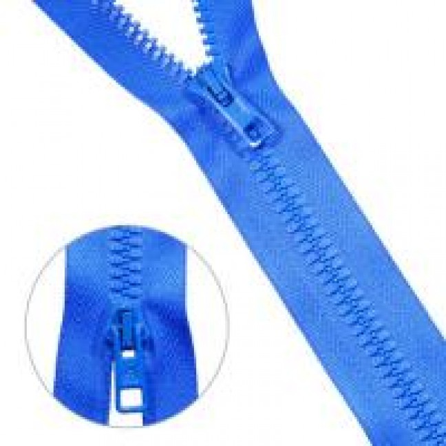 Молния тракторная тип 5 75 см двухзамковая цвет василёк 213