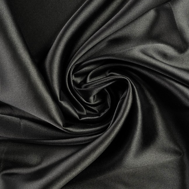 Атлас стрейч 03 черный