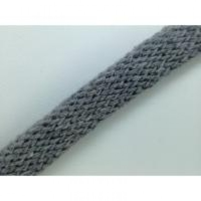 Шнур ХБ плоский 10 мм цвет светло-серый