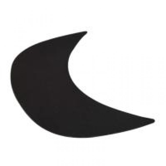 Козырек плоский 65/180/65 мм черный