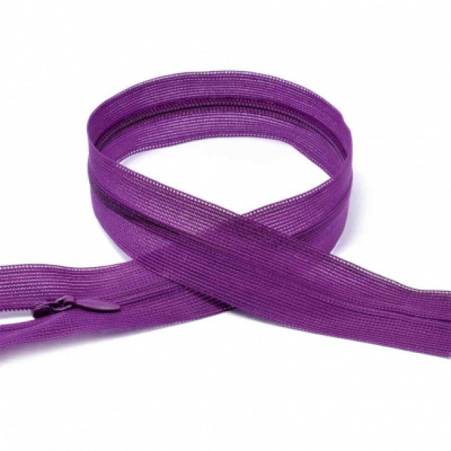 Молния потайная 20 см н/р цвет фиолетовый 170
