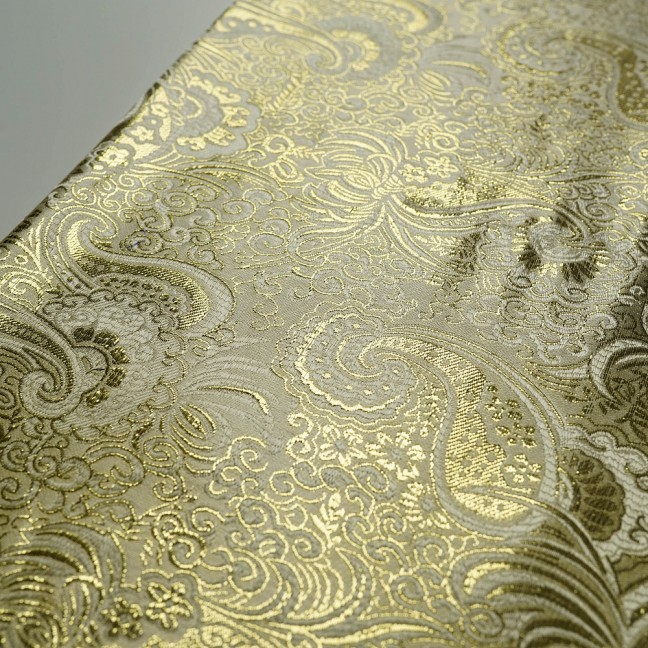 Парча Жаккард Золото 10 молочный