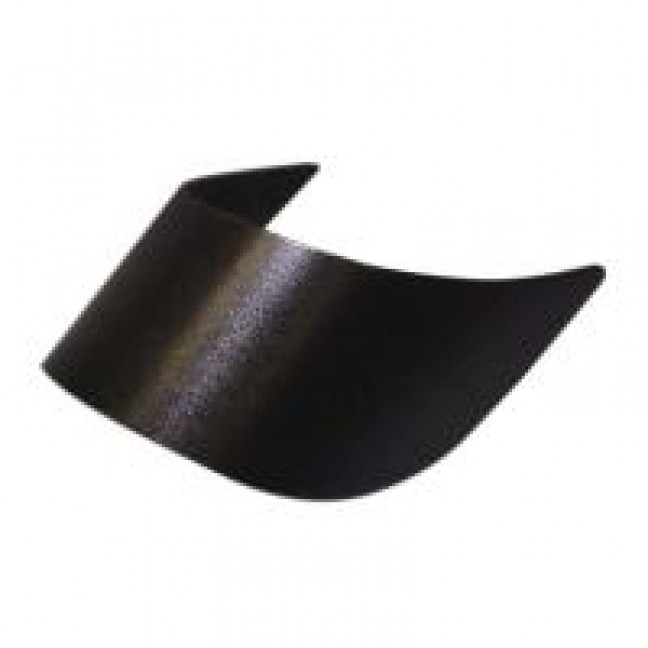 Козырек гнутый 55/185/45 мм чёрный