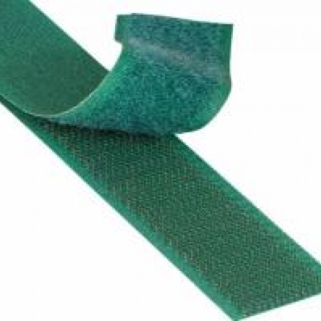 Лента-липучка велькро пришивная 25 мм цвет зеленый