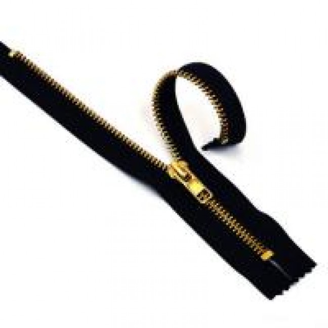 Молния металлическая тип 5 16 см н/р цвет черный 322