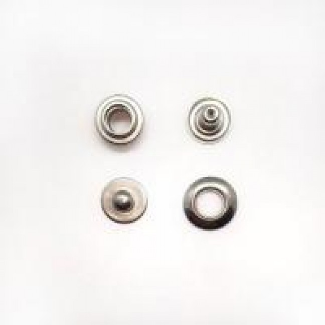 Кнопка люверсная Beta 17 мм никель