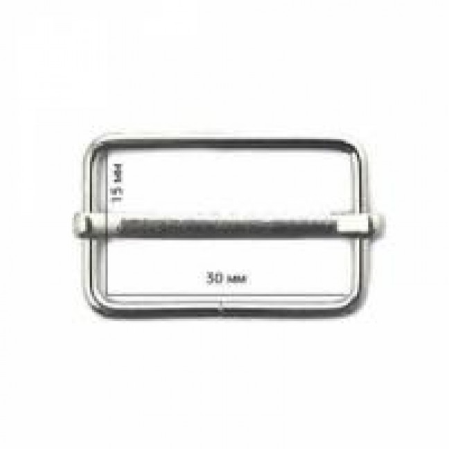 Пряжка регулировочная 30 мм цвет никель