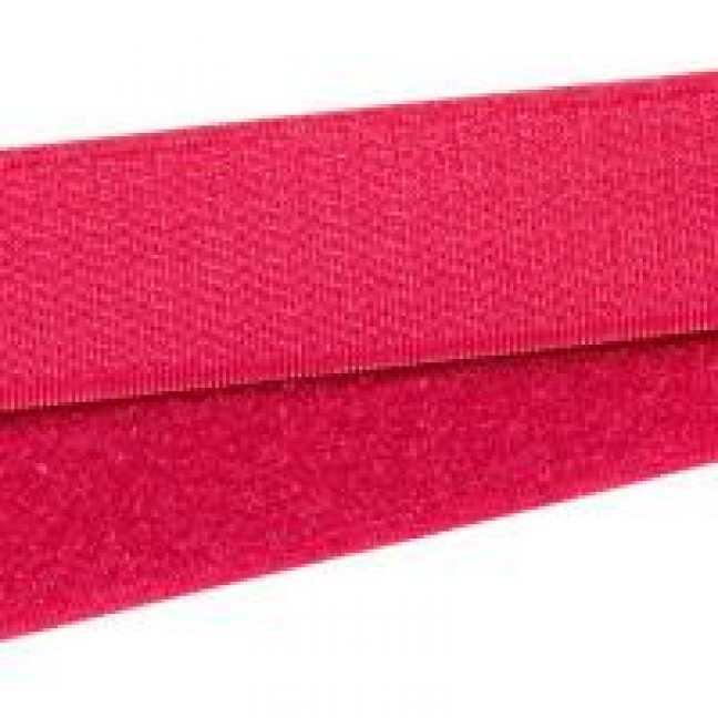Лента-липучка велькро пришивная 25 мм цвет фуксия