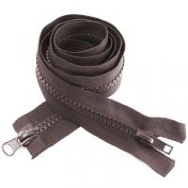 Молния тракторная тип 5 70 см двухзамковая цвет коричневый 304