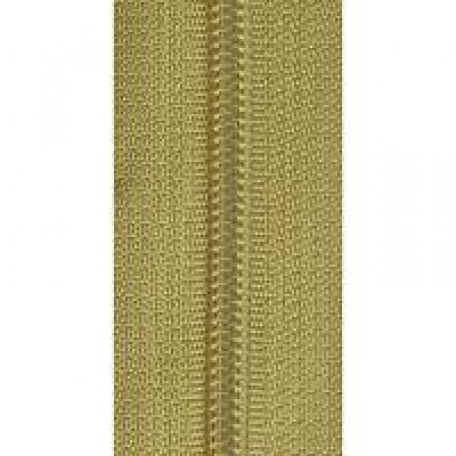 Рулонная молния спиральная тип 5 цвет горчичный 127  плотность 16 г/м