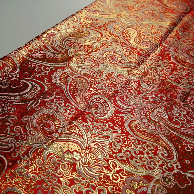 Парча Жаккард Золото 03 красный