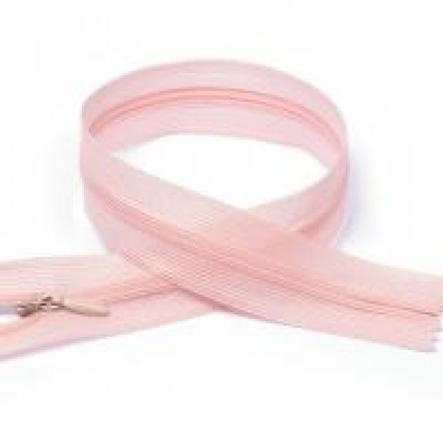 Молния потайная 50 см н/р цвет розовый 134