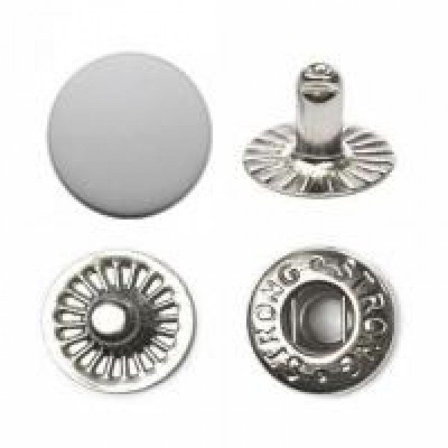 Кнопка для одежды 15 мм Альфа пластик цвет белый