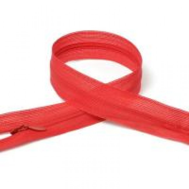 Молния потайная 50 см н/р цвет красный 148