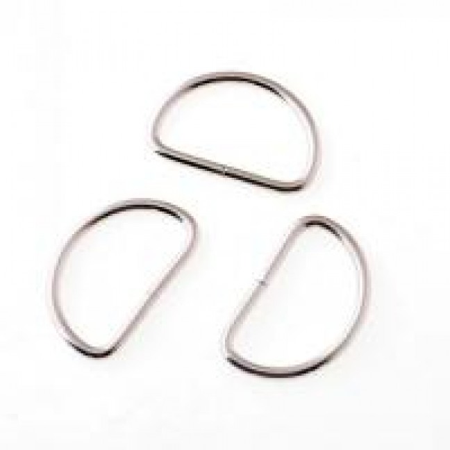 Полукольцо 25 мм цвет никель