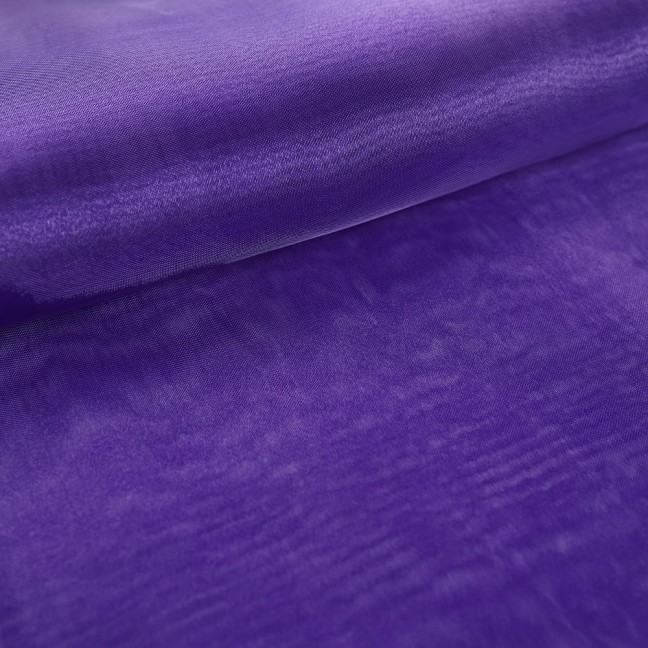 Органза 17 фиолетовый купить оптом оптовый магазин Акварель Текс доставляет Санкт-Петербург, оптовая продажа тканей рулоны, лучшие ткани оптом