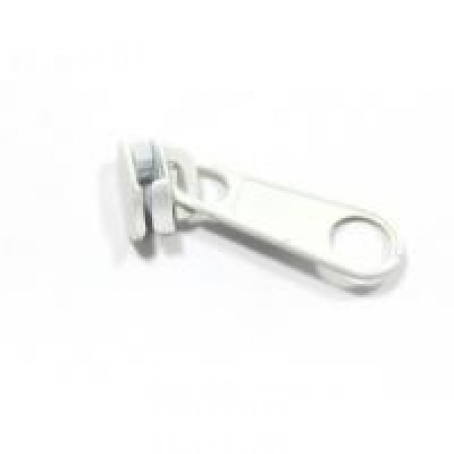 Бегунок для спиральной молнии тип 5 цвет белый 101