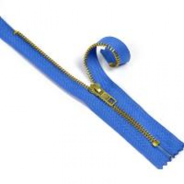 Молния джинсовая тип 5 18 см цвет василёк 213