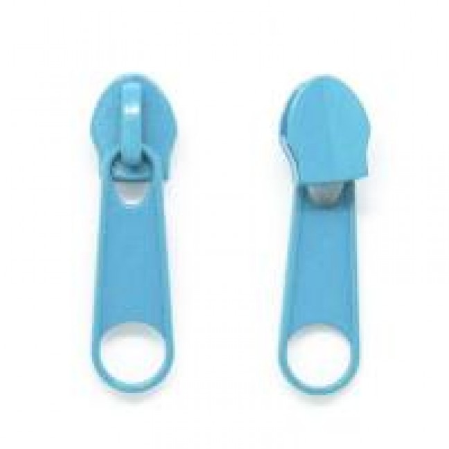 Бегунок для спиральной молнии тип 3 цвет голубой 183