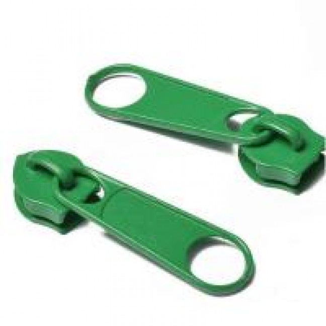 Бегунок для спиральной молнии тип 5 цвет зеленый 243