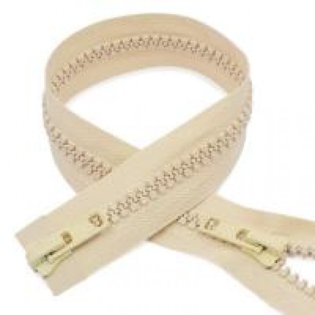 Молния тракторная тип 5 85 см двухзамковая цвет бежевый 307