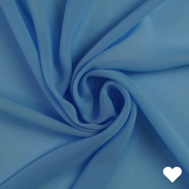 Шифон г/к 08 голубой