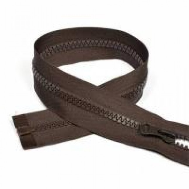 Молния тракторная тип 5 55 см разъемная цвет коричневый 304