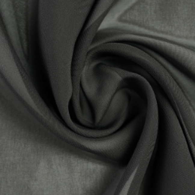 Шифон г/к  03 черный