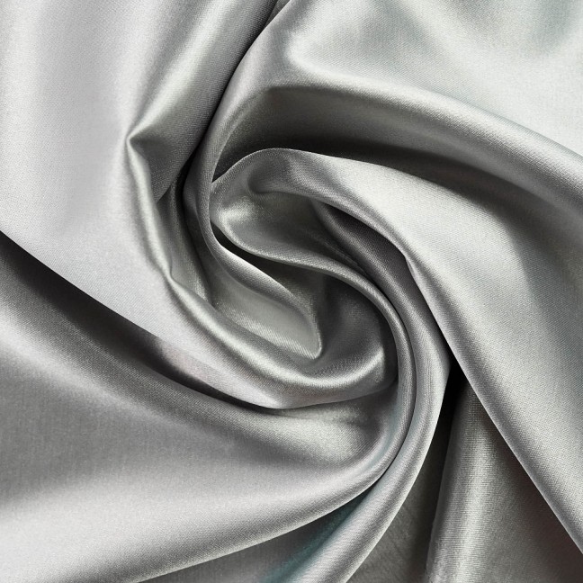 Атлас стрейч 11 серебряный оптовая продажа атласные ткани интернет магазин Акварель -Текс заказать доставку купите оптом атласные ткани Санкт-Петербург