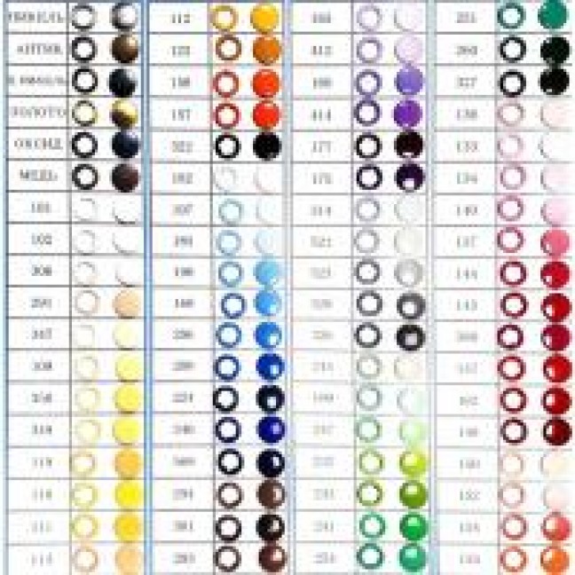 Кнопка рубашечная 10,5 мм нержавейка цветная 