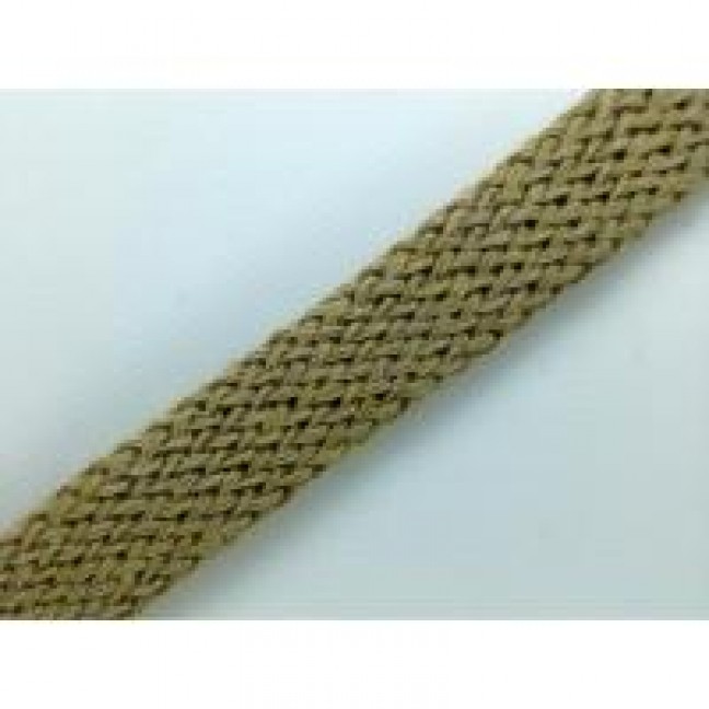 Шнур ХБ плоский 10 мм цвет бежевый