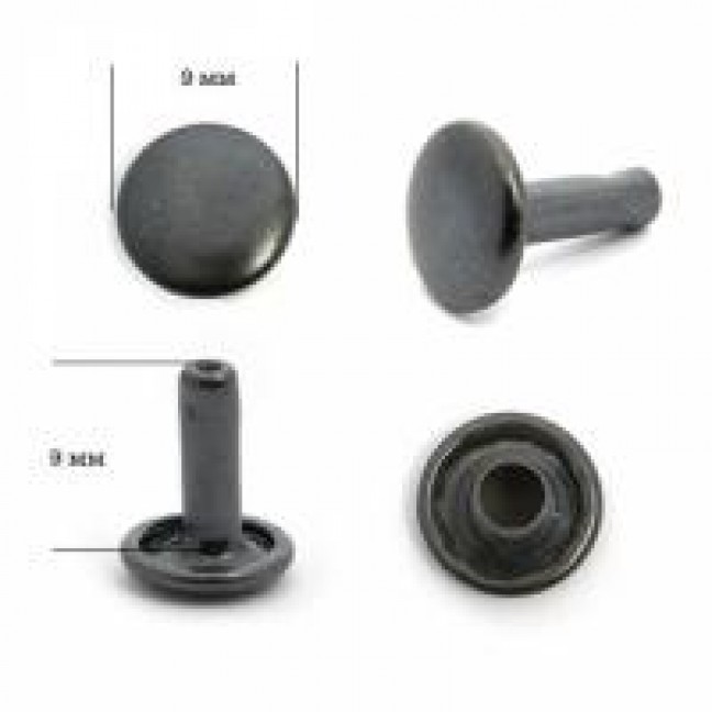 Хольнитены 9x9 мм двухсторонние цвет оксид