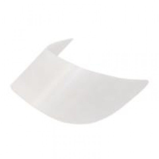 Козырек гнутый 55/185/45 мм белый