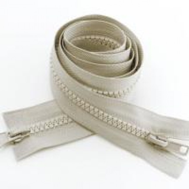 Молния тракторная тип 5 75 см двухзамковая цвет бежевый 307